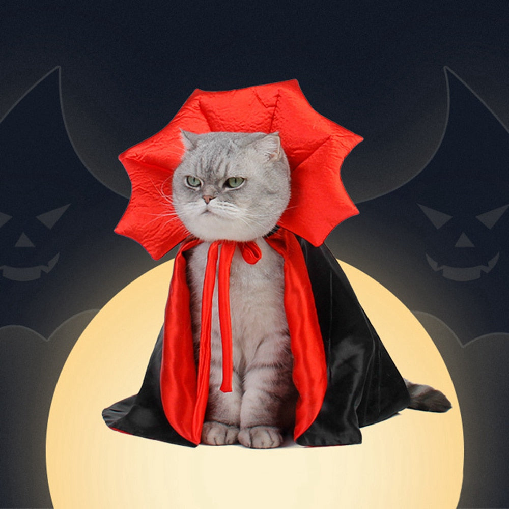 Vampire Cloak Halloween Pet Costume